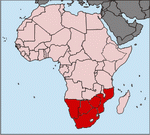 Distribution of C. bechuanicus PURCELL, 1902